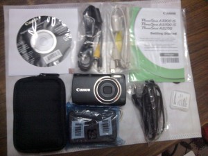 Canon A3300 Box Contents