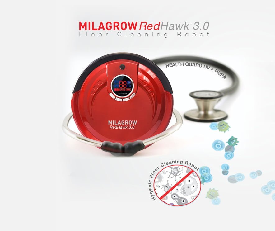 Milagrow Launched RedHawk 3.0 Cleaning Robot with World's Large Dustbin & Brush