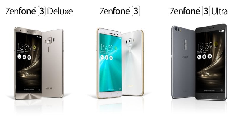 Asus Launched Zenfone 3 Smartphones and Transformer 3 Series Notebooks