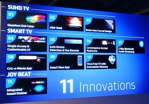 11 innovations in Samsung TV