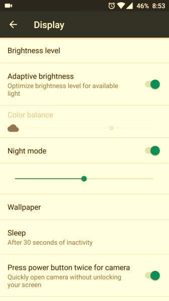 OnePlus 3 Night Mode