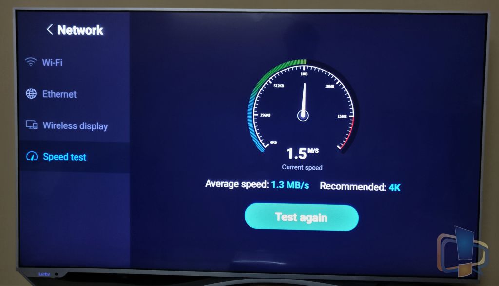 LeEco TV Speed Test