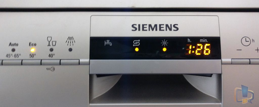 Siemens Dishwasher Wash cycle
