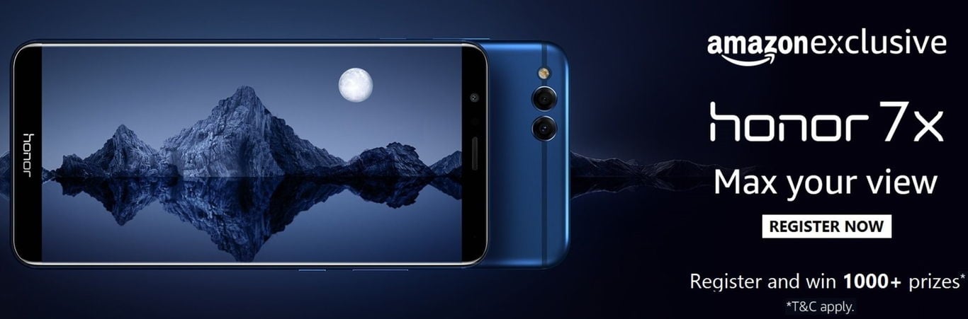 Honor 7X Registration starts on Amazon India