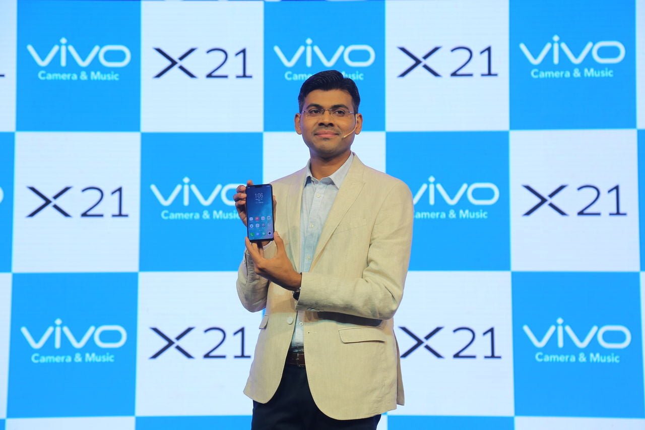 Paigham Danish, Product Manager, Vivo India at the launch of Vivo X21 in Delhi today