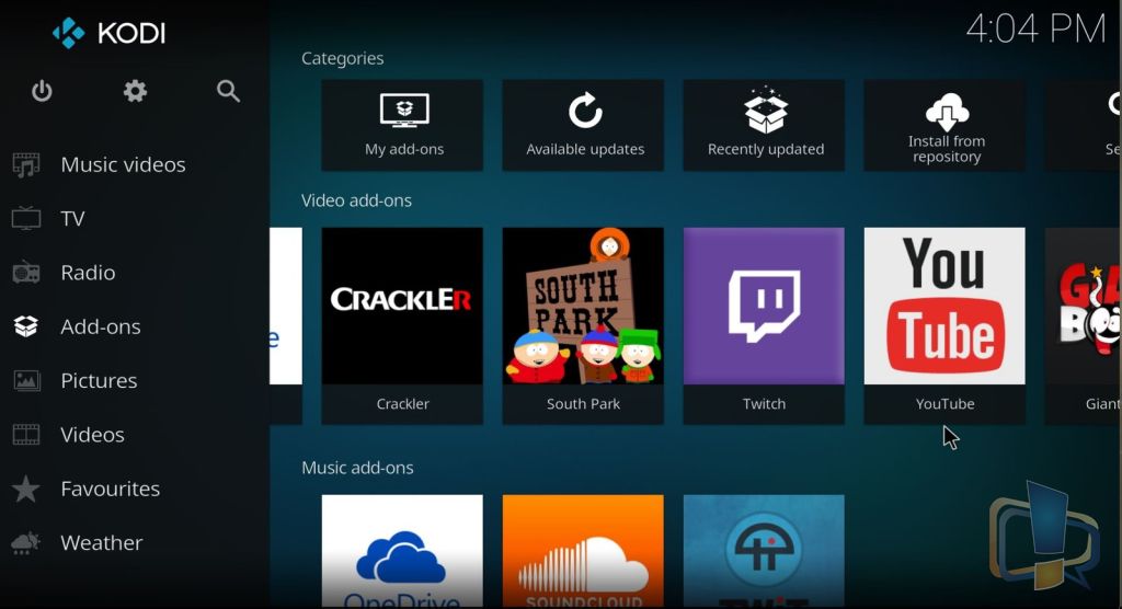 Kodi 17 in Windows 10