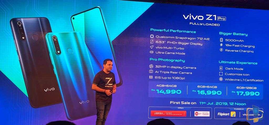 Vivo Z1 Pro Features Price