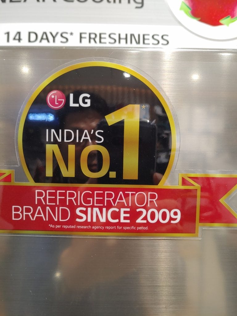 LG No1 refrigerator brand