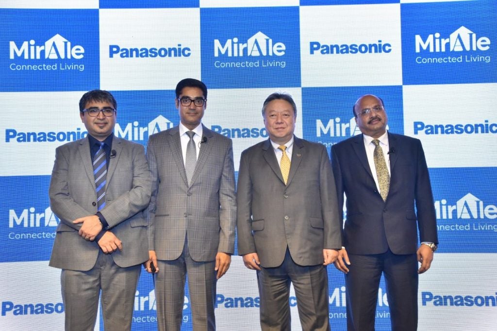 Panasonic Connected Home Solutions Launch Event Mr. Manish Misra, Mr. Manish Sharma, Mr. Daizo Ito, Mr. Dinesh Aggarwal