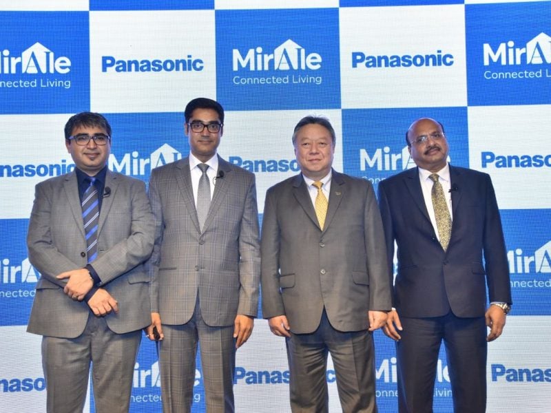 Panasonic Connected Home Solutions Launch Event Mr. Manish Misra, Mr. Manish Sharma, Mr. Daizo Ito, Mr. Dinesh Aggarwal