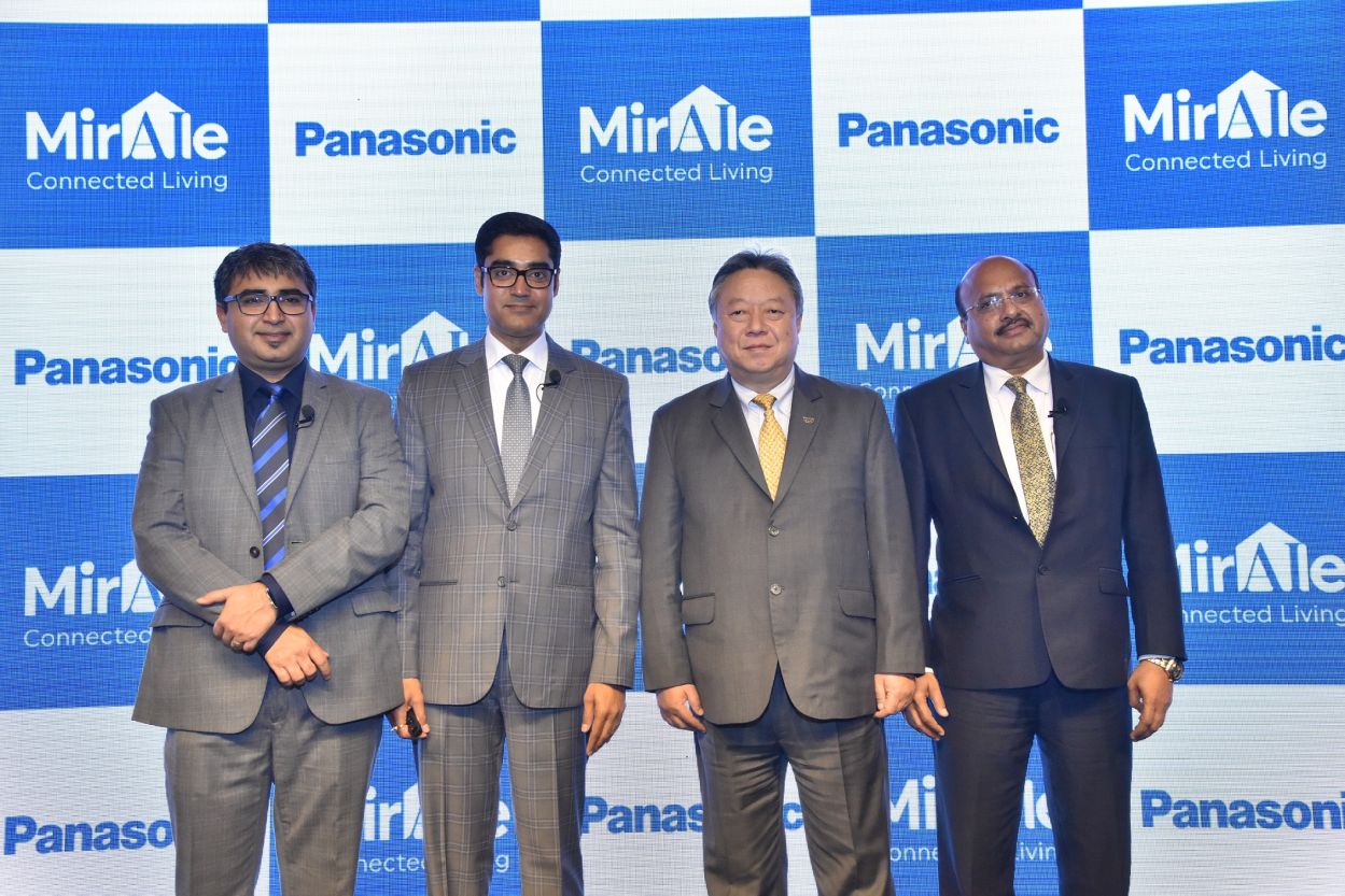 Panasonic Connected Home Solutions Launch Event Mr. Manish Misra, Mr. Manish Sharma, Mr. Daizo Ito, Mr. Dinesh Aggarwal