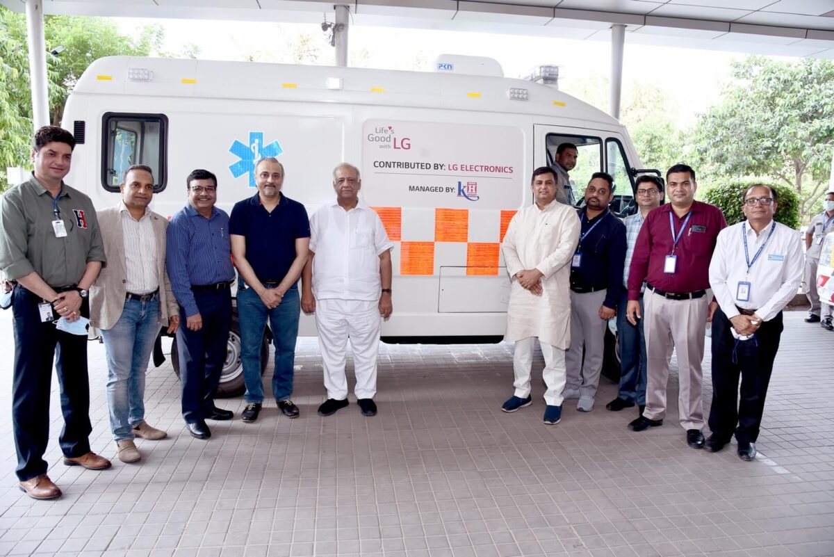 LG Donates Two Advance Life Support Ambulances To Kailash Hospital