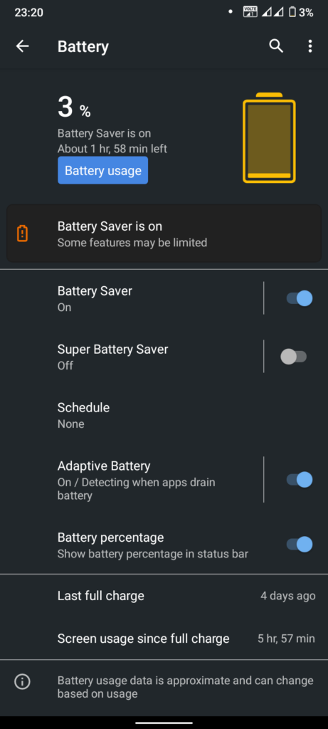 Nokia G21 Battery Backup